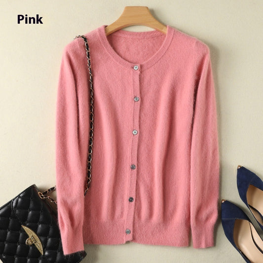 Mink Fur Cardigan Sweater Coat
