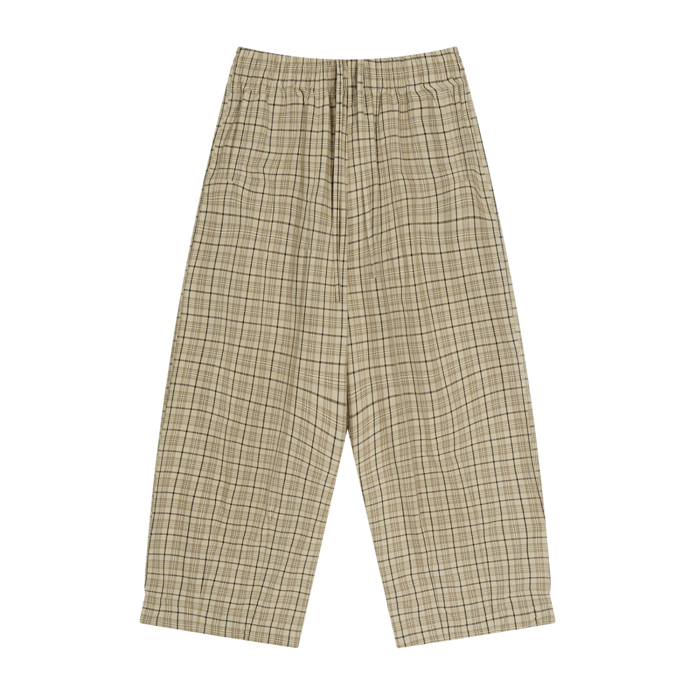 Unisex Plaid Wide Leg Pants 130GSM