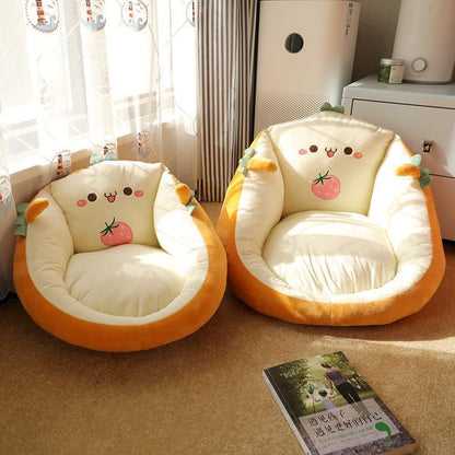 Ground smooth fabric Stool