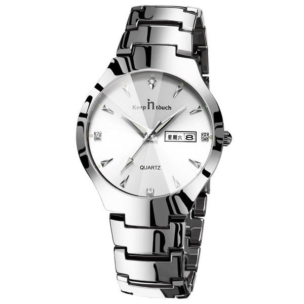 Luminous couple quartz watch