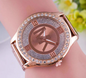 Alloy Diamond-Embedded Men's Wristwatch Fashion Trend Steel Strap Gift Student Watch