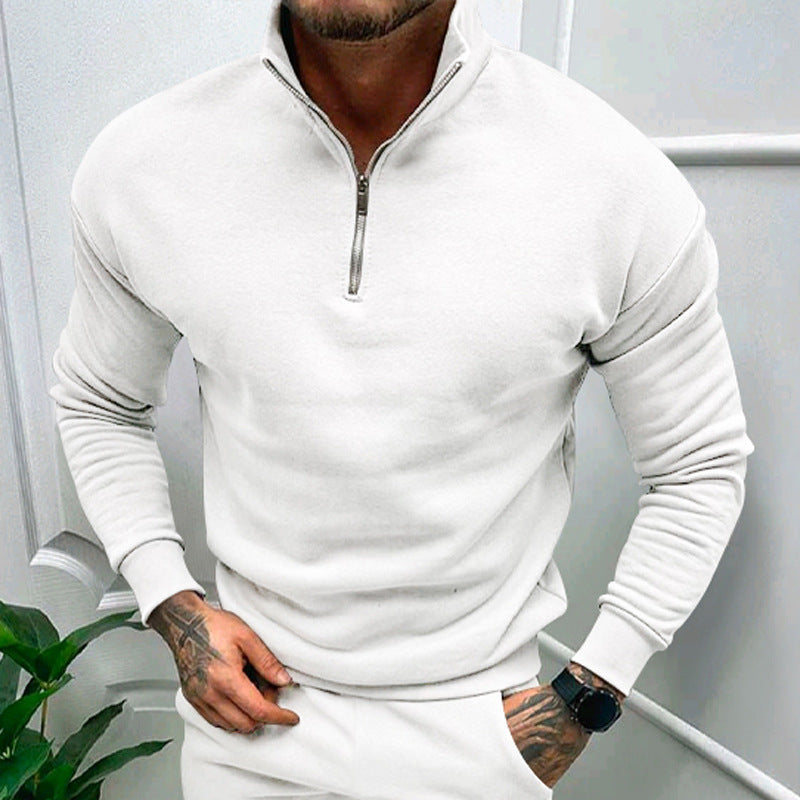 Men's Fleece-lined Long Sleeve sweatshirt