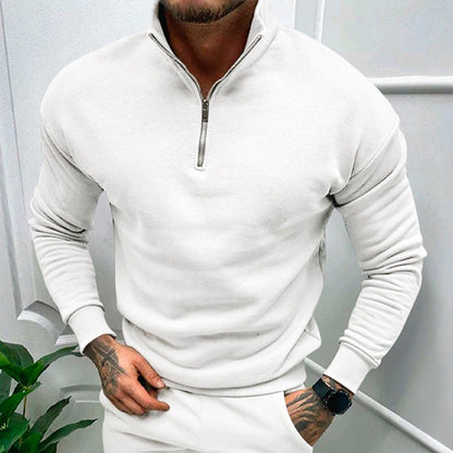 Men's Fleece-lined Long Sleeve sweatshirt