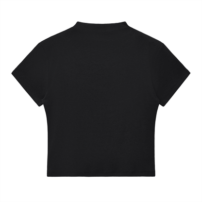 Womens Slim Fit Mock Neck T-Shirt
