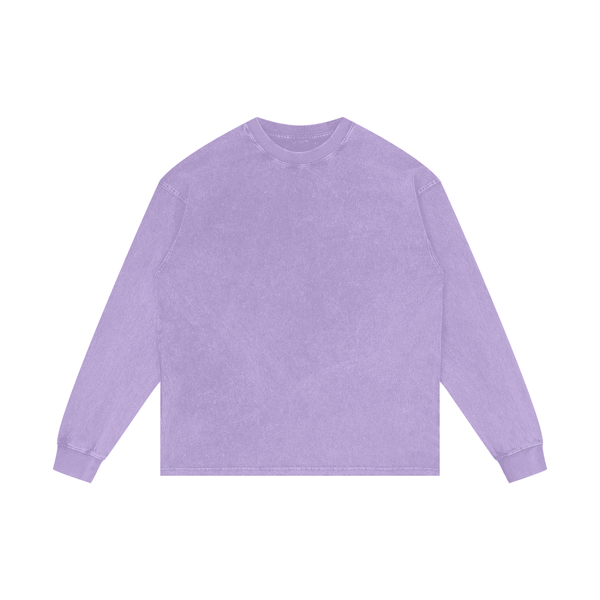 Acid Wash Oversize Long Sleeve T-Shirt