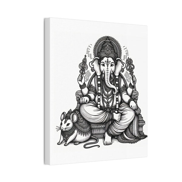 Canvas Ganesha Wall Decor