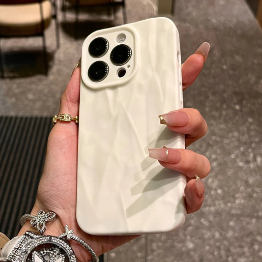 Coque de téléphone en silicone souple anti-plis à la mode pour iPhone 14 13 12 11 15 Pro Max SE X XS XR 8 7 Plus, couleur bonbon, couverture complète