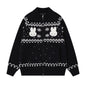 Rabbit Snowflake Knit Cardigan