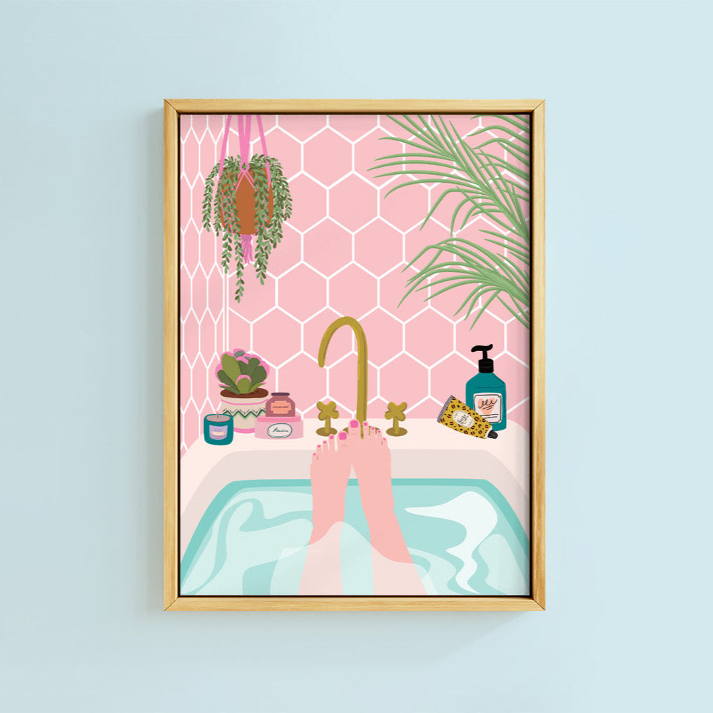 RELAX IN THE BATH PRINT