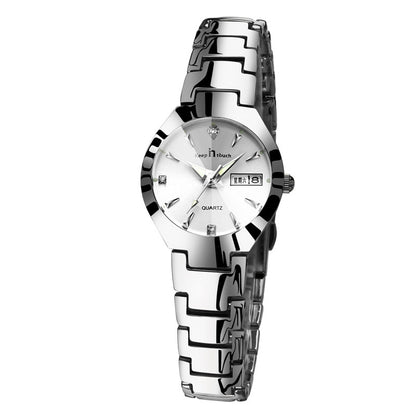 Luminous couple quartz watch