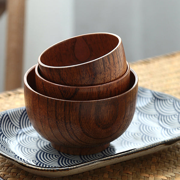 Wooden Bowl Japanese Style - Stuffs & Savers