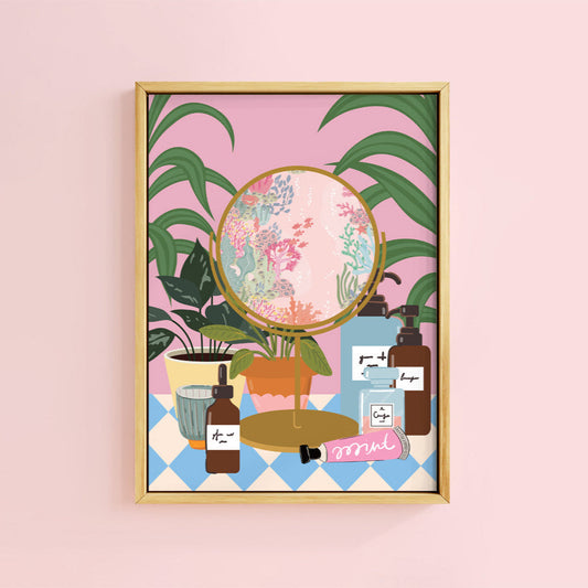 BOTANICAL MIRROR PRINT