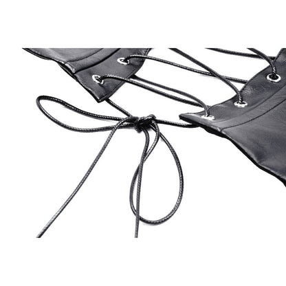 Dark in Love Elvira Faux Leather Layered Goth Waist Belt