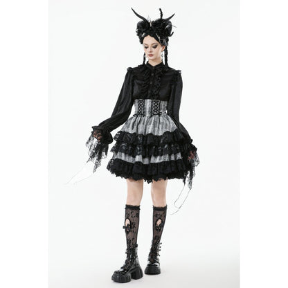 Dark in Love Hexa Layered Tartan Skirt
