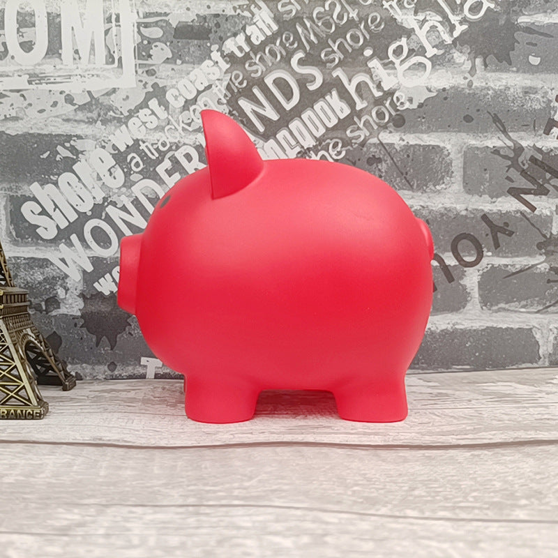 Children's Cute Cartoon Vinyl Pig Coin Bank Children Can't Break
