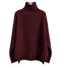 Pull à col roulé en cachemire pour femme – Chandail doux en tricot à porter seul ou superposé