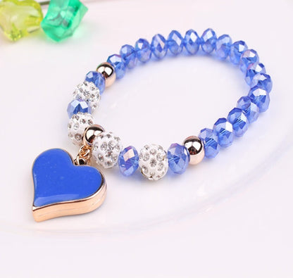 Elastic Crystal  Bracelet & Bangle Heart Bracelets