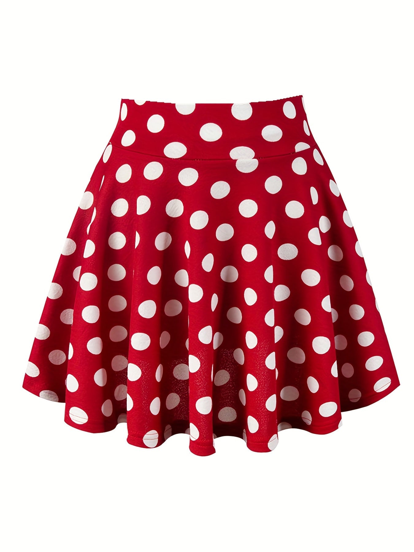 Jupes patineuses Kpop à pois, mini-jupes polyvalentes décontractées à volants coupe trapèze, vêtements pour femmes