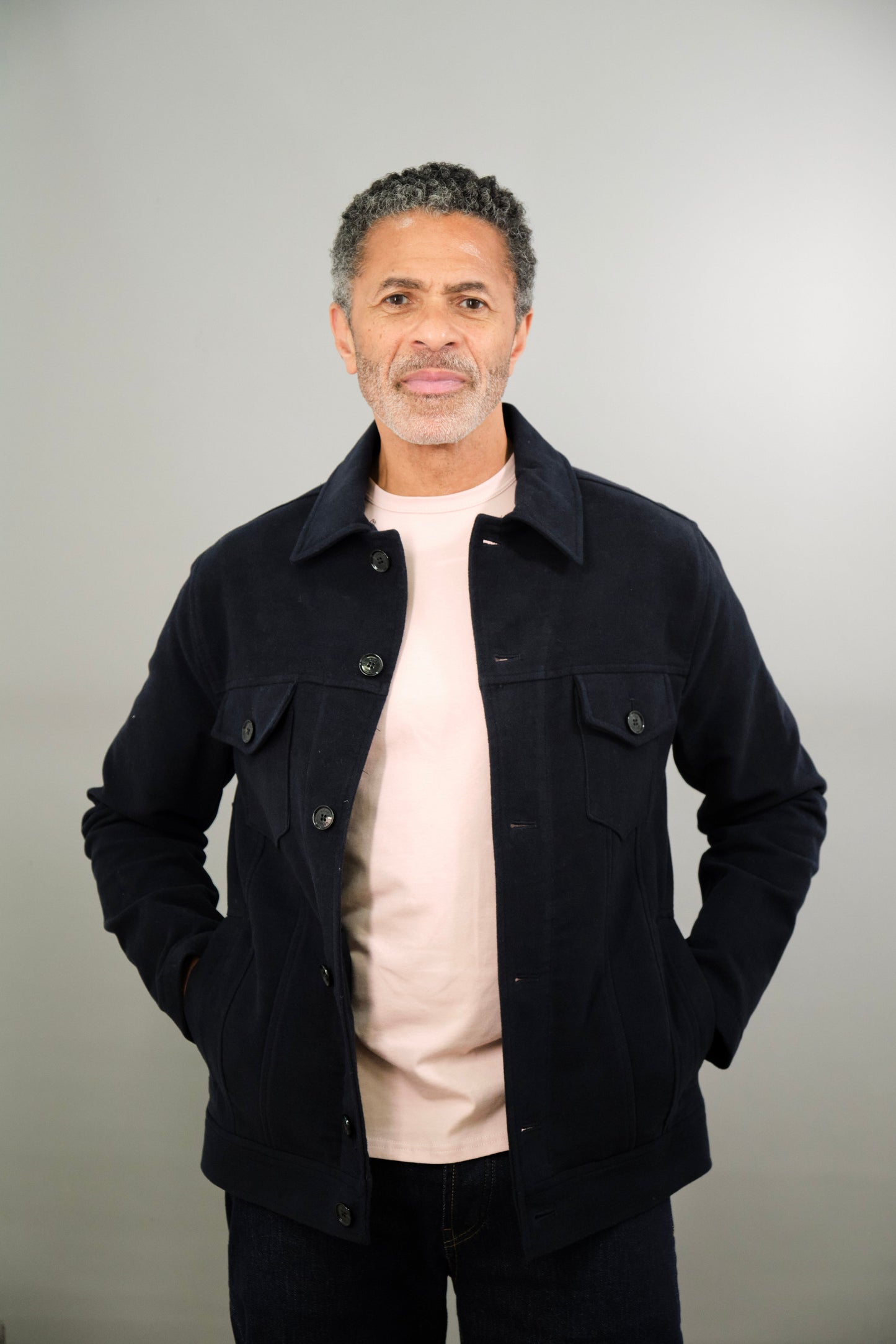 Goring Jacket - Navy Moleskin