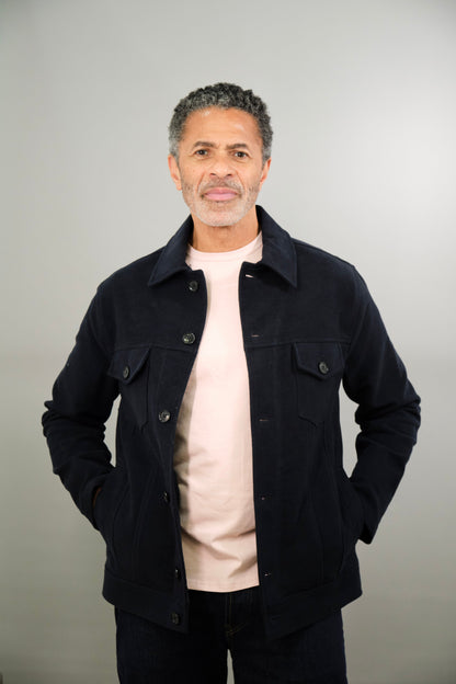 Goring Jacket - Navy Moleskin