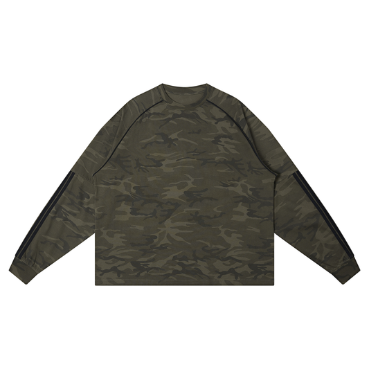 Unisex Camo Loose Long Sleeve T-Shirt