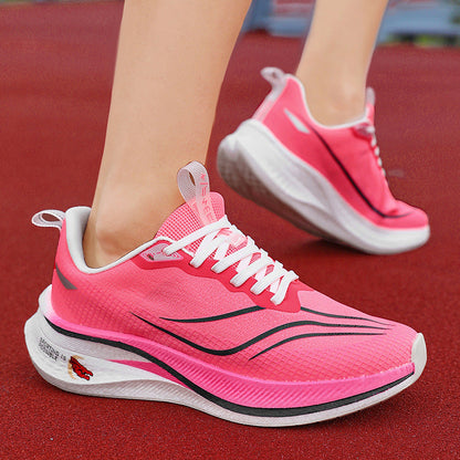 Chaussures de sport pour femmes à plaque carbone, haute élasticité et absorption des chocs