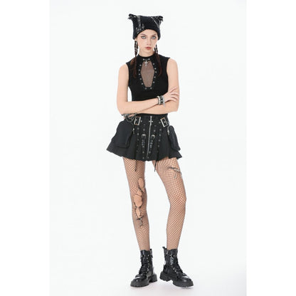 Dark in Love Metal Tactical Punk Skirt
