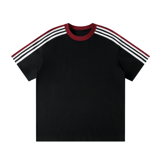 Waran Unisex Colorblock Striped T-Shirt