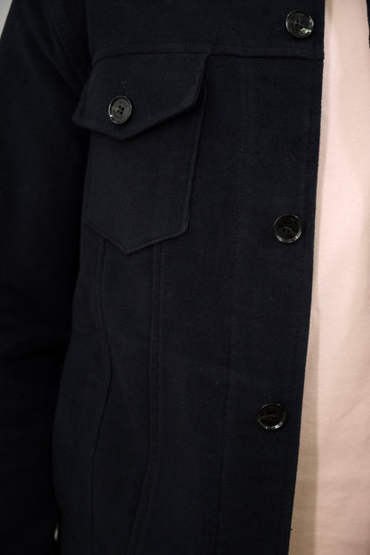 Goring Jacket - Navy Moleskin