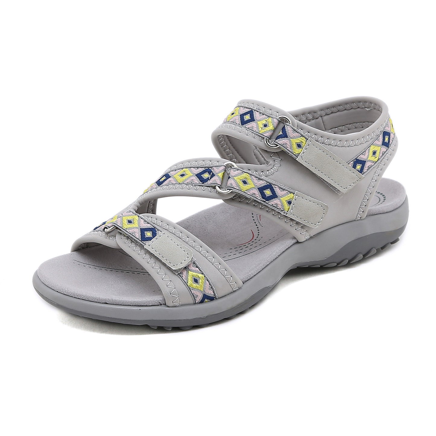 Sports sandals with printed Velcro plus size women's shoes