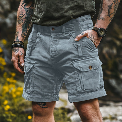Summer Overalls Pants Men's Casual Pants Multi-pocket