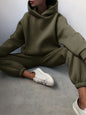 Women's Casual Hooded Sweater Two-piece Suit