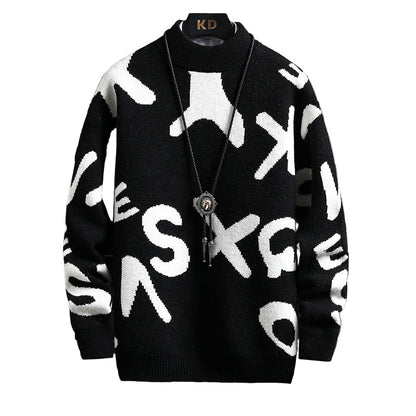 Men's Fashion Half Turtleneck Sweater