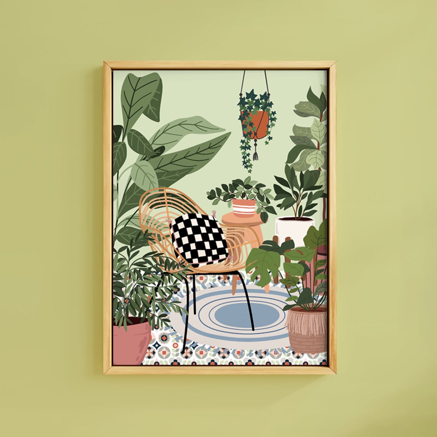 SAGE PATIO BOTANICAL PRINT