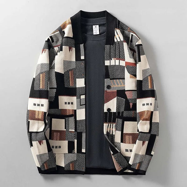 Men's Irregular Color Matching Sweater - Stuffs & Savers