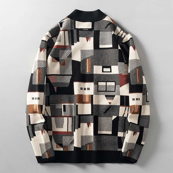 Men's Irregular Color Matching Sweater - Stuffs & Savers
