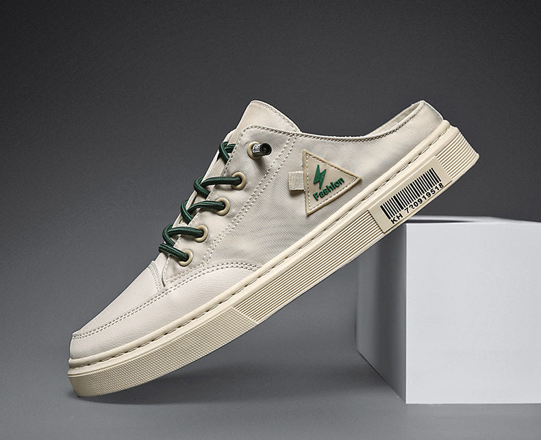 Chaussures d'été pour hommes, respirantes, désodorisantes, sans lacets, type mocassin, pantoufles décontractées de sport sans talon, à la mode