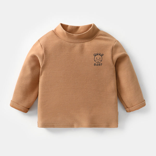 Vêtement pour bébé, t-shirt à col montant