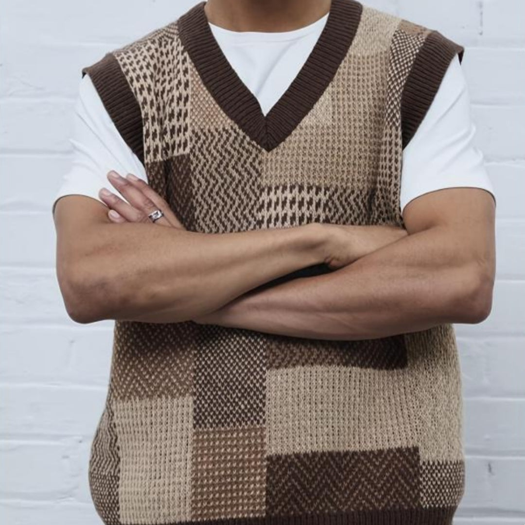 Men's Casual Collar Knitted Vest