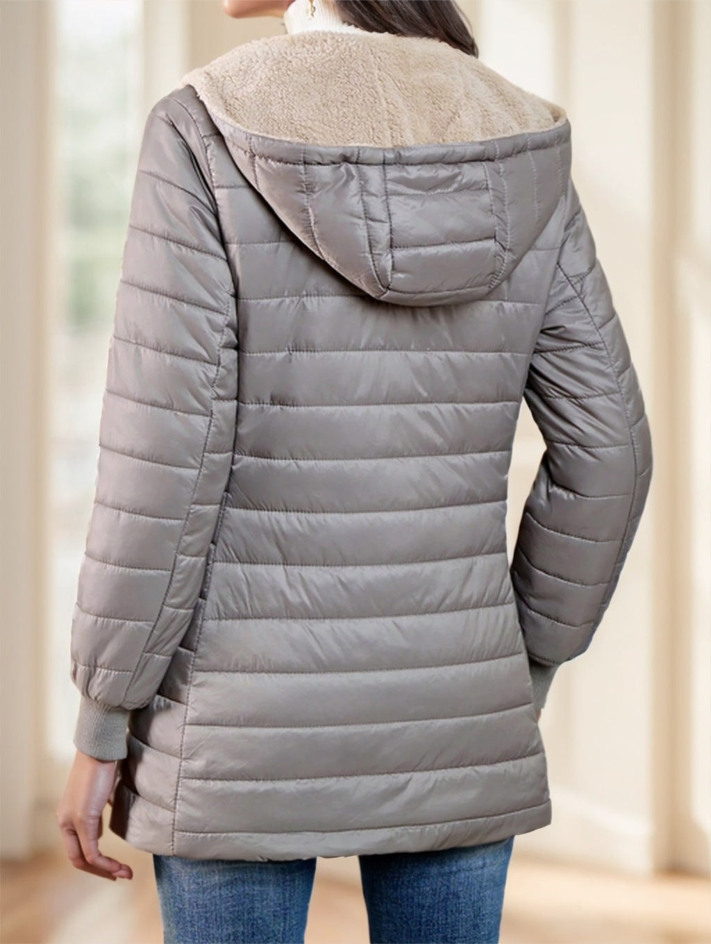 Aveloria Modichic Fleece Hooded Padded Coat