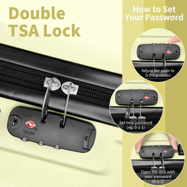 3-Piece ABS & PC Luggage Set