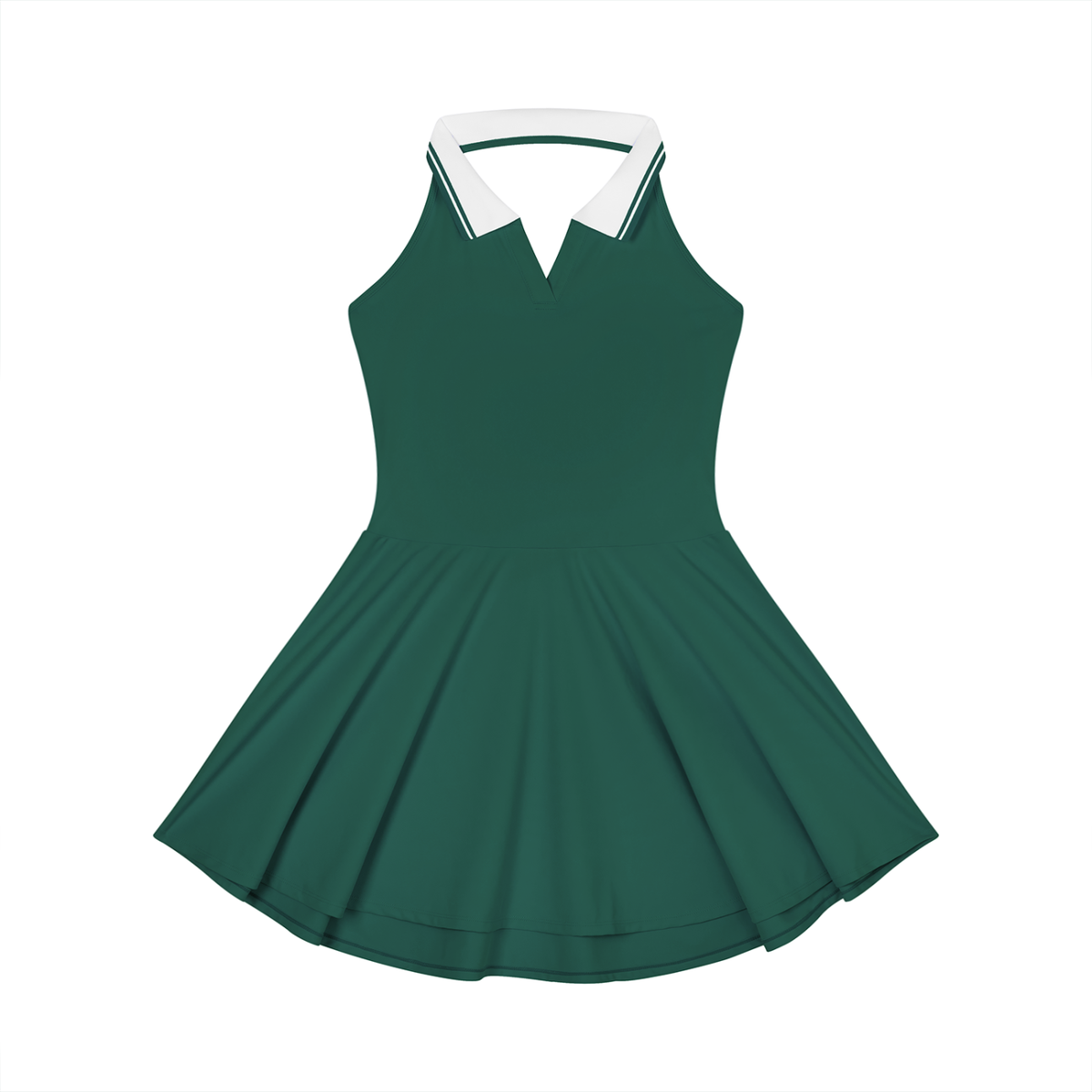 Women's Collared Halter A-Line Tennis Dress 210GSM