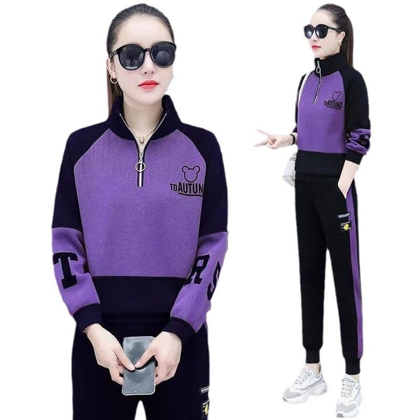 Fashion Casual Hoodie Two-Piece Set