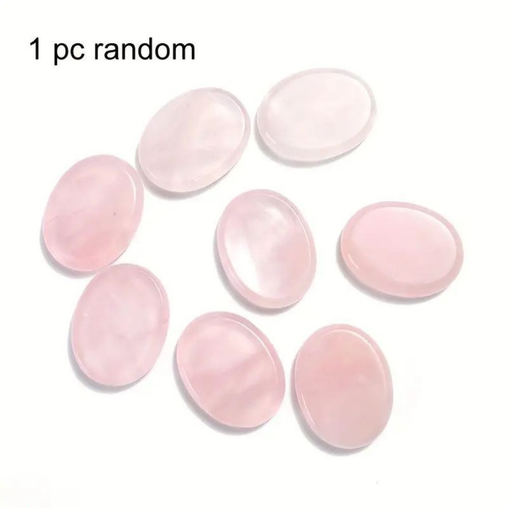 Thumb Worry Stones - Quartz Healing Crystal