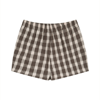 Unisex Plaid Shorts