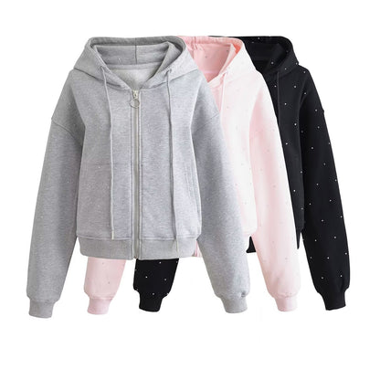 Starry Rhinestone Women's Sweater