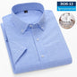 Men's Cotton Plaid Oxford Stripe Shirt