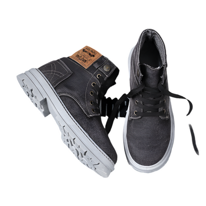 Chaussure de skateboard montante en jean décontractée