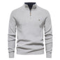 Men's Zipper Stand Collar Knitted Sweater