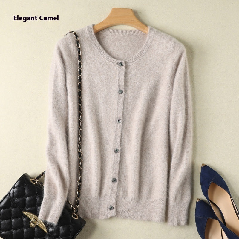 Mink Fur Cardigan Sweater Coat